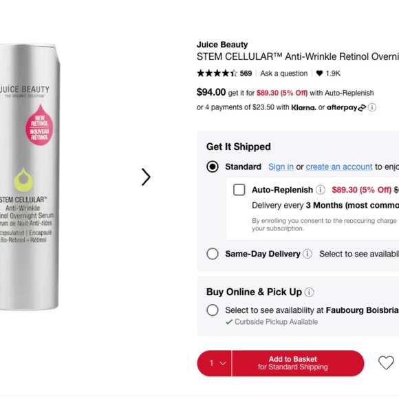 Juice Beauty STEM CELLULAR™ Anti-Wrinkle Retinol Overnight Serum - Picture 4 of 5